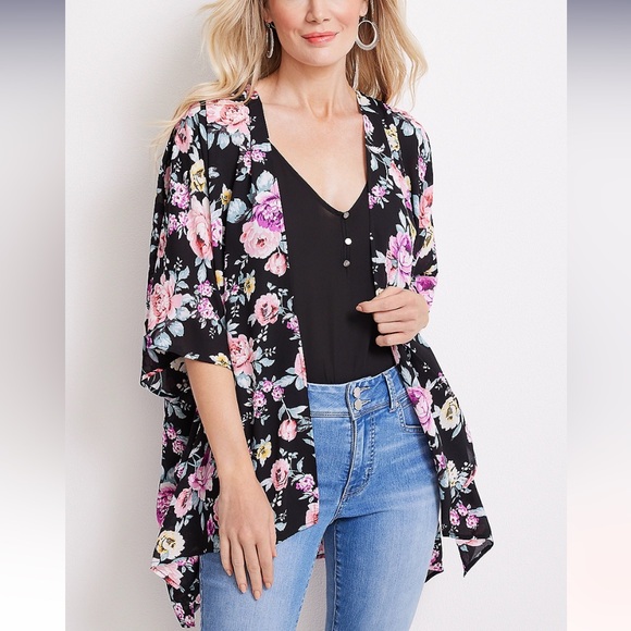 Maurices American Beach Floral Swim Dress AND Matching Cover Up 2X/OS - Picture 5 of 9